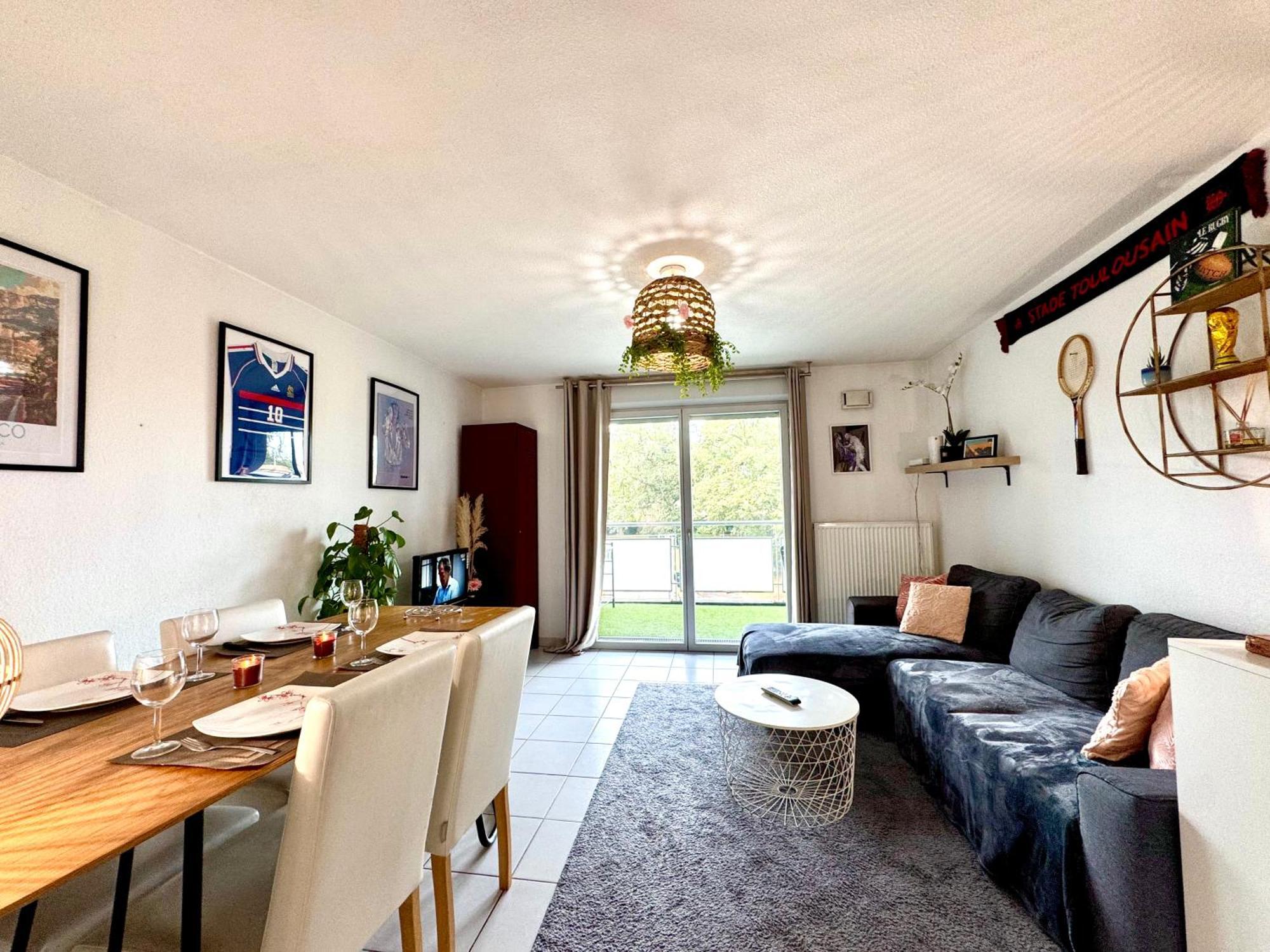 Bel Appartement T3 De 60M2 Avec Parking, Terrasse, Proche Du Metro Et Du Periph 圖盧茲 外观 照片
